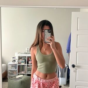 abercombie ribbed tank top